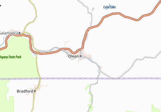 Karte Stadtplan Olean