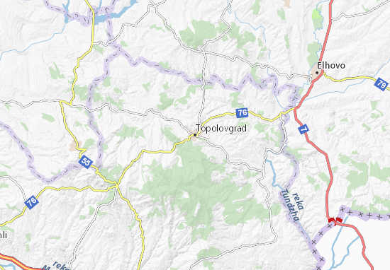 Kaart Plattegrond Topolovgrad