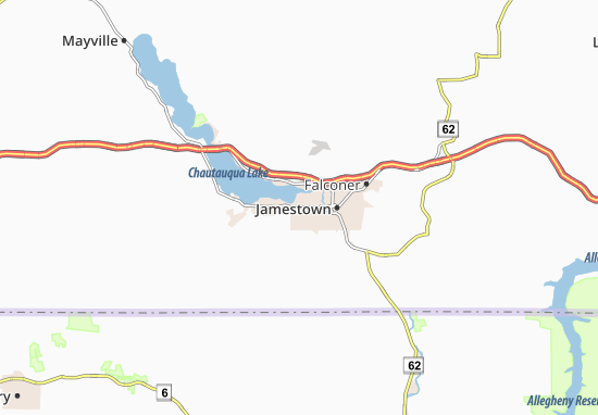 Kaart Plattegrond Jamestown West