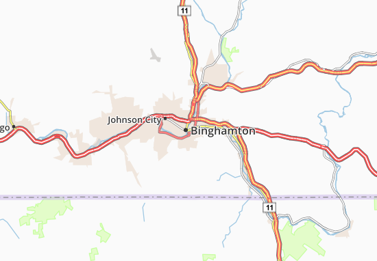 Mapa Binghamton