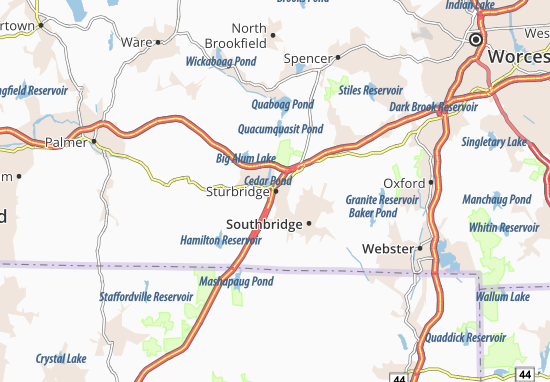 Kaart Plattegrond Sturbridge
