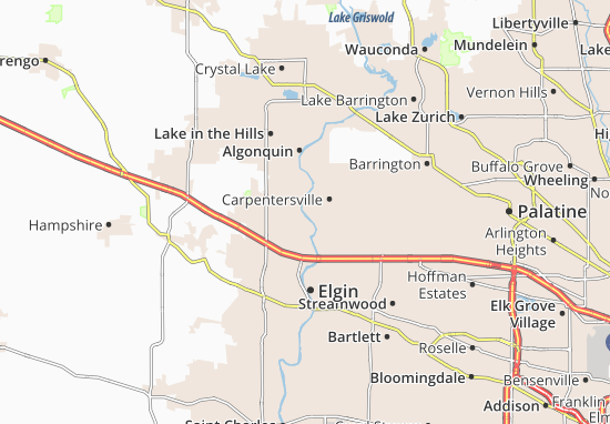Carpentersville Map