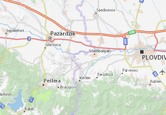Kaart Plattegrond Vojvodino