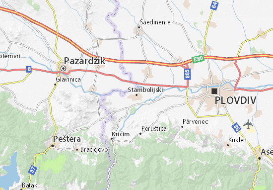 Karte Stadtplan Stambolijski