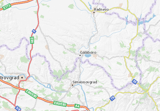 Karte Stadtplan Gălăbovo