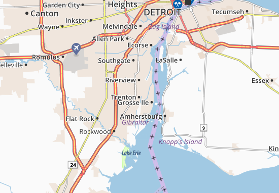 Karte Stadtplan Trenton