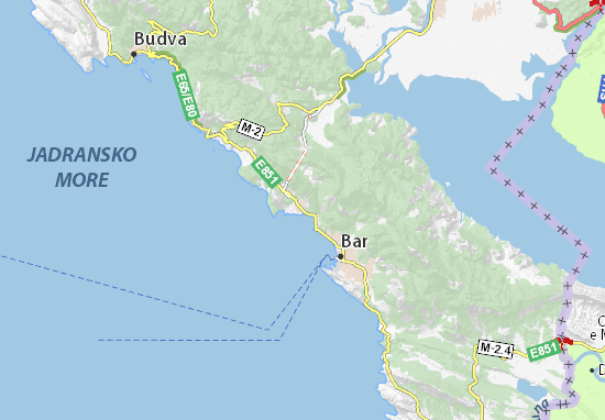 crna gora mapa sutomore Sutomore Map: Detailed maps for the city of Sutomore   ViaMichelin crna gora mapa sutomore