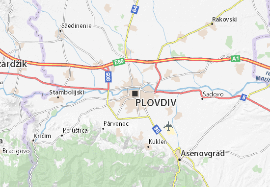 Plovdiv Map