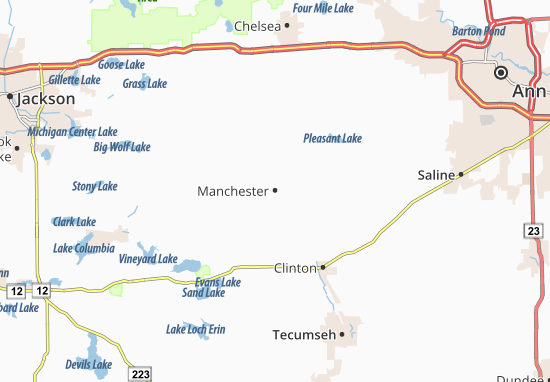 Karte Stadtplan Manchester