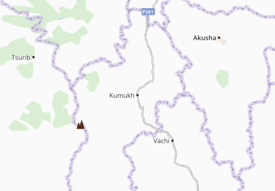 Karte Stadtplan Kumukh