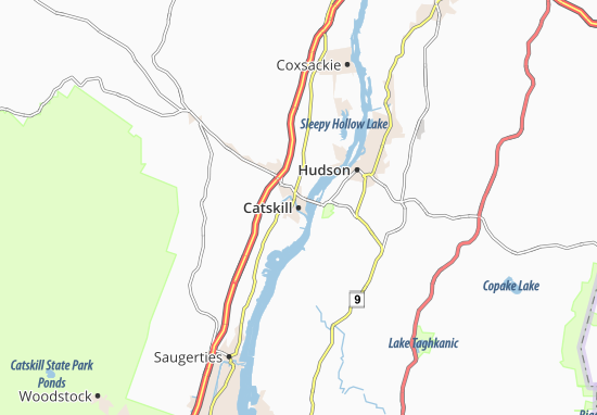 Karte Stadtplan Catskill