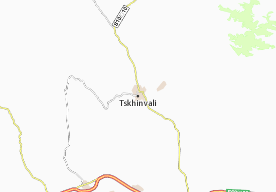 Karte Stadtplan Tskhinvali