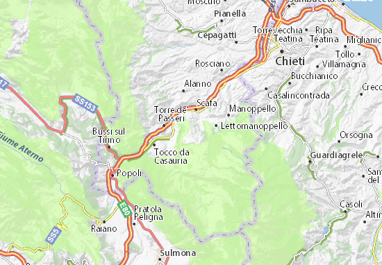 San Valentino in Abruzzo Citeriore map - ViaMichelin