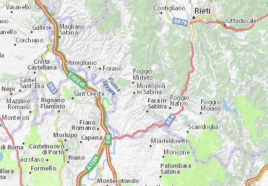 Montopoli in Sabina Map