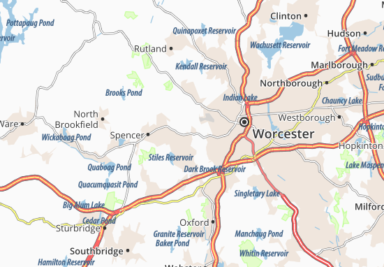 Kaart Plattegrond Leicester