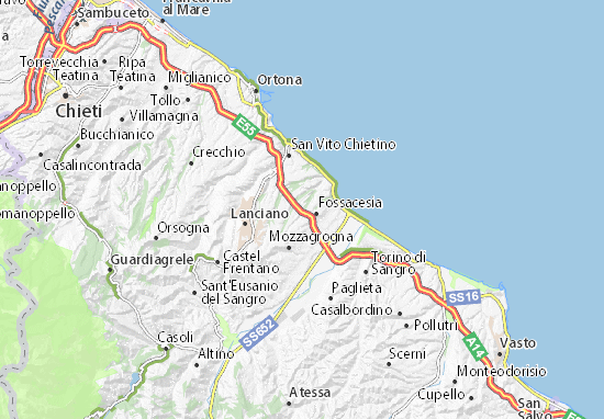 Mappe-Piantine Rocca San Giovanni