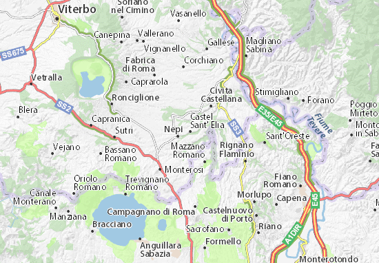Castel Sant&#x27; Elia Map
