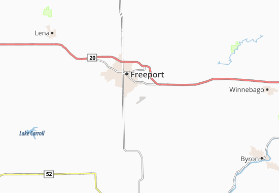 Kaart Plattegrond South Freeport