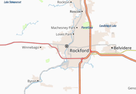 Carte-Plan Rockford