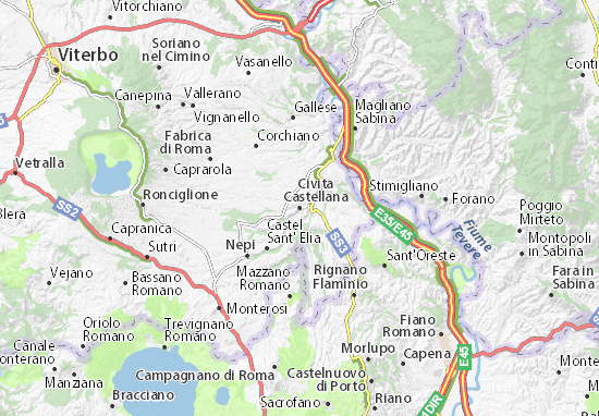 Mapa Plano Civita Castellana