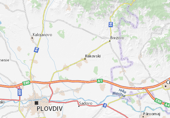 Karte Stadtplan Rakovski