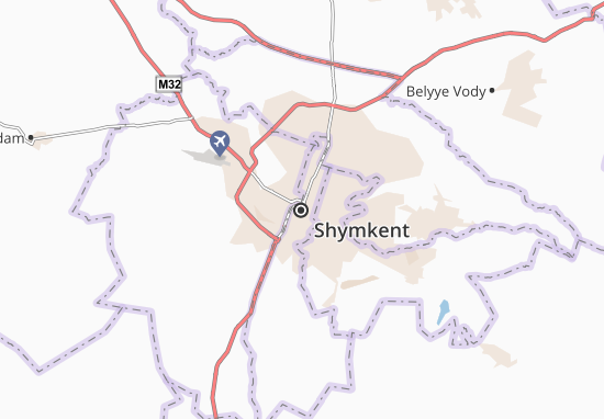 Karte Stadtplan Shymkent