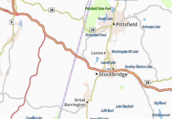 Mapa West Stockbridge