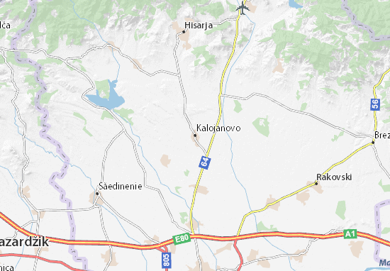 Mapa Kalojanovo