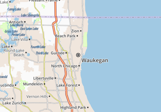 Waukegan Map