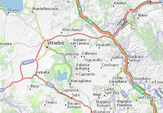 Vallerano Map