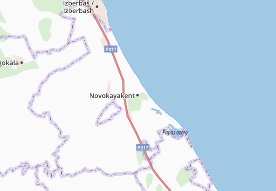 Mapa Novokayakent