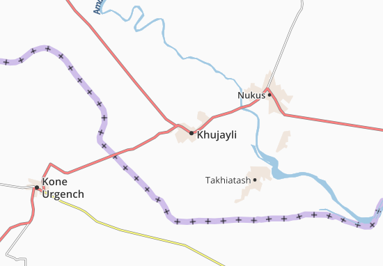 Karte Stadtplan Khujayli