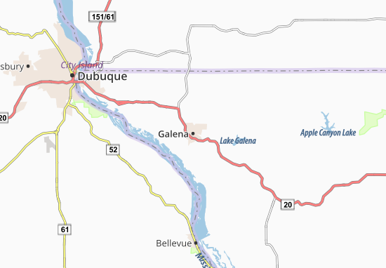 Mapa Galena