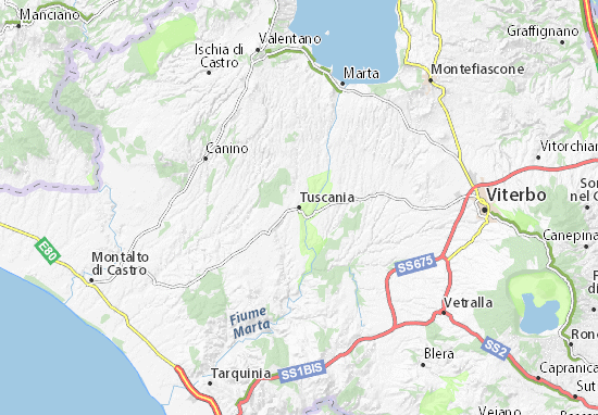 Tuscania Map