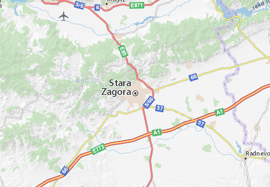 Karte Stadtplan Stara Zagora