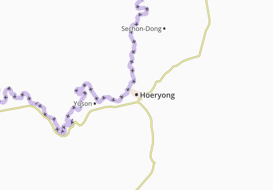 Karte Stadtplan Hoeryong