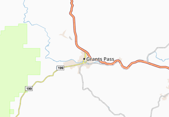 Karte Stadtplan Grants Pass