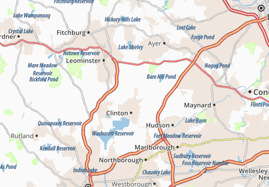 Karte Stadtplan Lancaster