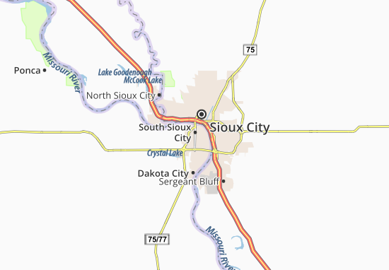 Mapa South Sioux City