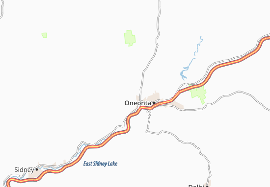 West Oneonta Map