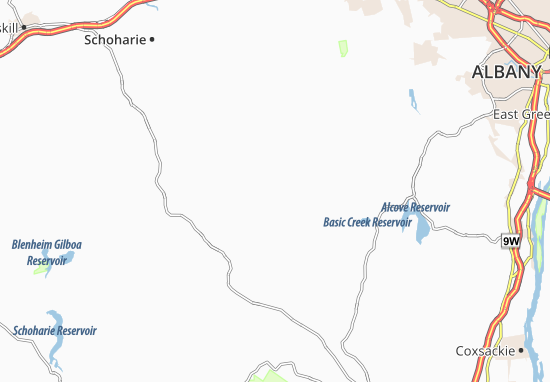 Karte Stadtplan Rensselaerville