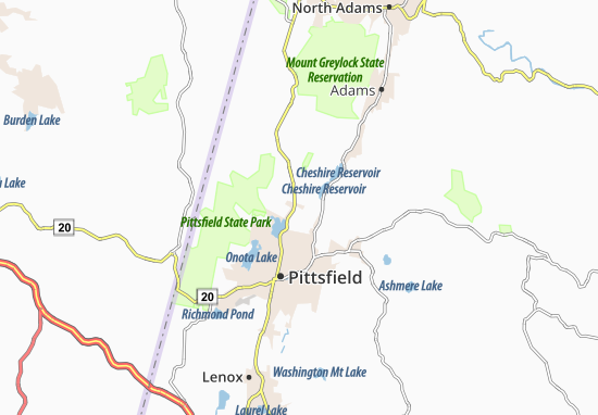 Karte Stadtplan Lanesborough