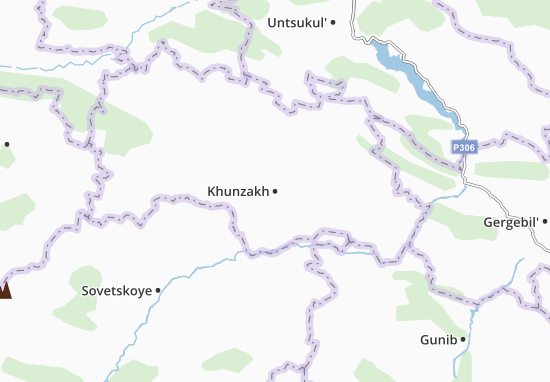 Kaart Plattegrond Khunzakh