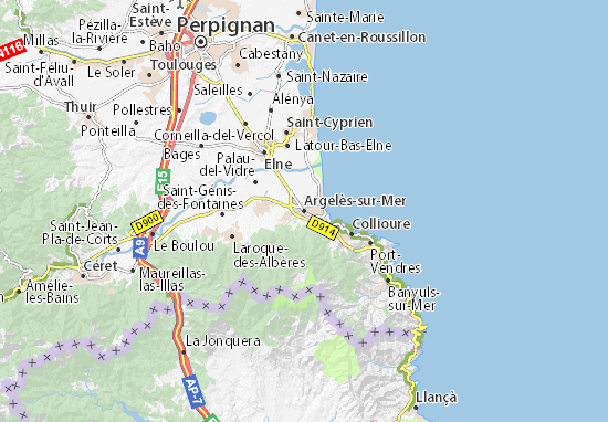 Carte-Plan Argelès-sur-Mer