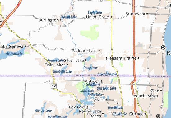 Karte Stadtplan Silver Lake