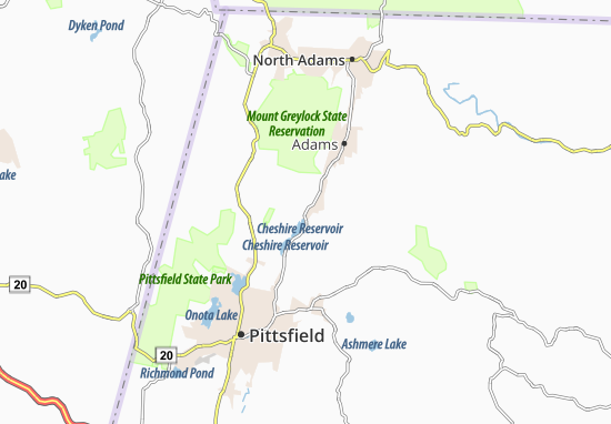 Kaart Plattegrond Cheshire