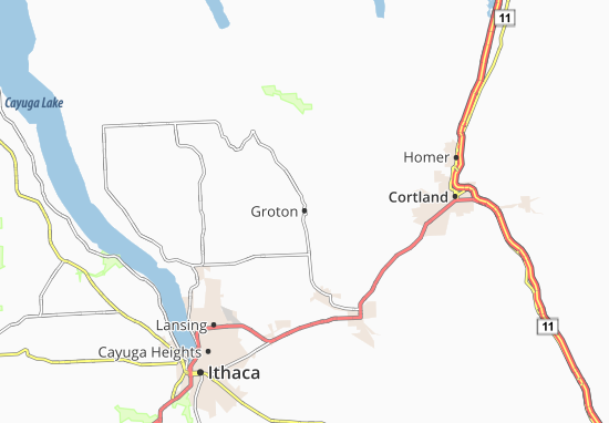 Karte Stadtplan Groton