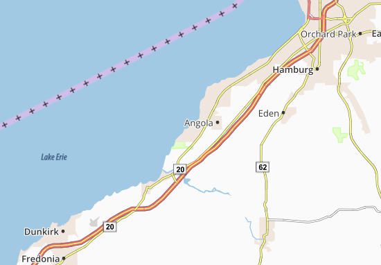 Karte Stadtplan Lake Erie Beach
