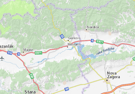 Mapa Nikolaevo