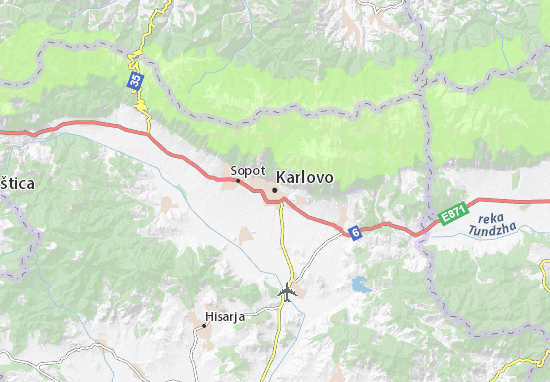 Karte Stadtplan Karlovo